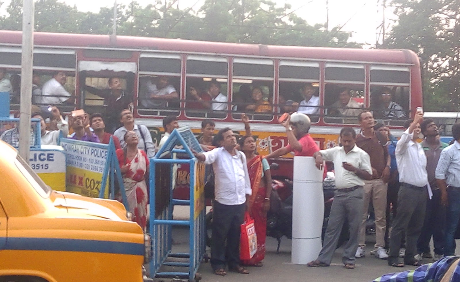 ....and crazy people looking at him