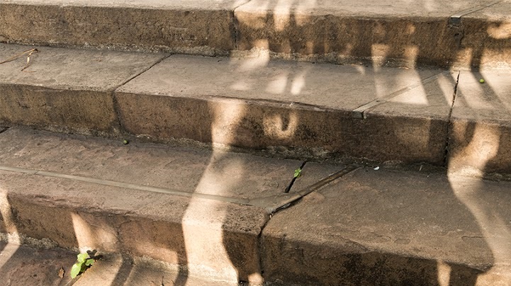 Brass lines on GPO's stairs